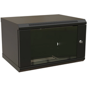  Шкаф коммутационный WRline WR-TW-0966-GP-RAL9004 настенный 9U 600x600мм черный 