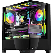  Корпус Formula Crystal Z1M Plus FR (Crystal Z1M + FR), mATX, Mini-Tower, без БП, черный 