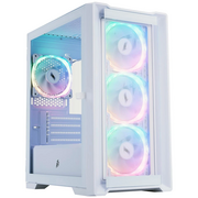  Корпус 1STPLAYER Trilobite T4-G Glass ARGB White (T4-G-WH-4FS7-W) / mATX / 4x120mm ARGB fans 
