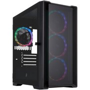  Корпус 1STPLAYER Trilobite T4-G Glass ARGB Black (T4-G-BK-4FS7) / mATX / 4x120mm ARGB fans 