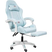  Кресло игровое Calviano 1584 ткань голубой 