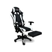  Кресло игровое Calviano 1585 черный/белый 
