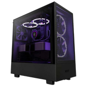  Корпус NZXT H5 Flow RGB (CC-H52FB-R1) без БП Midi-Tower, TG, 3x120mm + 1x120mm, 1xUSB-A 3.2 E-ATX, ATX, mITX Black 
