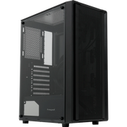  Корпус HSPD M530 (M530-TGBK), без БП Mesh Mid Tower, Black, TG, 0.4 SPCC, no fans ATX, mITX 155/290/200mm 2x2.5", 7xPCI 1xU 