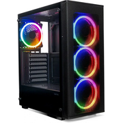  Корпус XASTRA A300 4FRGB Black (A300-4FR12F) ATX/Mesh/ full-size TG / 4x120mm FR120-FRGB fans 