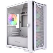  Корпус Powercase ByteFlow Micro White LE (CAMBFW-A4-LE), Tempered Glass, 4х 120mm ARGB PWM fans, белый, mATX 