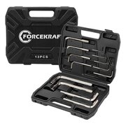  Набор ключей шестигранных Forcekraft FK-5137C(64481) 13 предметов 