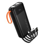  Аккумулятор внешний резервный HOCO J151A Spirit dual lighting four-cable 20000mAh черный 
