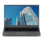  Ноутбук AZERTY Novel AZ-1514 (120-0710) 15.6", IPS, Intel Celeron N5095 2ГГц, 4 ядра, 16ГБ DDR4, 128ГБ SSD, Intel UHD Graphics, W11P, темно-серый 