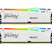  ОЗУ Kingston Fury Beast White RGB XMP (KF552C40BWAK2-16) DDR 5 DIMM 16Gb PC41600, 5200Mhz, CL40 (Kitof2) 