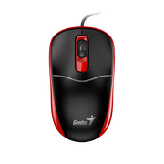  Мышь проводная Genius DX-111 черно-красный 