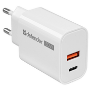  Сетевое ЗУ Defender UPA-130 (83674) белый 