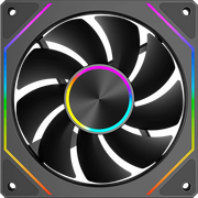  Кулер PcCooler FG120 ARGB BK (120x120x25mm, 4-pin PWM, 54CFM, 28.4dBA, 1800RPM, Black) 