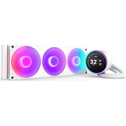  СВО NZXT Kraken Elite 420 RGB (RL-KR42E-W2) (350W, 420mm, LED temp., White/ Fans 3x140mm, 98.61C 