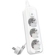  Сетевой фильтр Deli ET431 1.8м (3 розетки) белый 