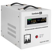  Стабилизатор напряжения ExeGate Expert AS-15000 EX291768RUS 15000ВА, вход 140-260В, цветной дисплей, выход 220В±8%, КПД 98%, 5 уровней защиты 