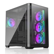  Корпус RAIJINTEK ATREUS BT4 (0R20B00255) без БП, Midi-Tower, TG, 4x120mm ARGB, 2xUSB-A 3.0 + 1xUSB Type-C, E-ATX, ATX, mITX Black 