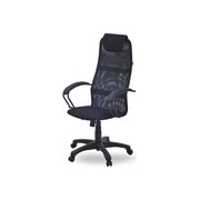  Кресло Фабрикант Бун BL X1503158 (4610097300066) Сетка/кожа иск. черный 