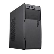  Корпус PowerCool S1008BK-2U3C-NP, без ТМ, NP (MidiTower, без БП, Black, 2*USB3.0+2*USB Type-C +HD Audio) 