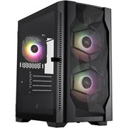  Корпус 1STPLAYER DK D4-M ARGB Black (D4-M-BK-2F7-14-1F7) / mATX / 2x140mm 1x120mm ARGB fans 