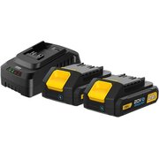  Набор аккумулятор и зарядное устройство Deli DL-CM20A2E (2АКБ 20V 2А*ч + ЗУ 2A, 20V) 