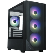  Корпус XASTRA A401M 4ARGB-V2 Black (A401M-V2-4FC12A) mATX/Mesh /ScrewlessTG+mesh panel/ 4x120mm ARGB PWM FC fans 