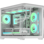  Корпус Formula Crystal U2M Floe белый без БП mATX 1xUSB3.0 audio bott PSU 