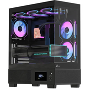  Корпус Formula Crystal E1 Floe, ATX, без БП, черный 