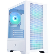  Корпус 1STPLAYER Go2 ARGB White (Go2-WH-4F7-W) / mATX / 4x120mm ARGB fans 