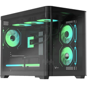  Корпус Formula Crystal U2M Floe, mATX, Mini-Tower, без БП, черный 