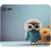  Коврик для мыши Cactus CS-MPC-D12M Owl gray рисунок 300x250x3мм 