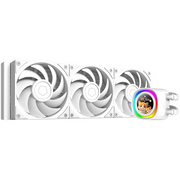  СВО ID-COOLING FX360 LCD PE White LGA1851/1700/1200/115X/AM4/AM5 (TDP 350W, ARGB Pump, LCD Display, PWM, Triple Fan) 