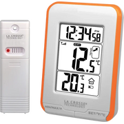  Термометр LaCrosse WS6810 белый с оранжевой рамкой 