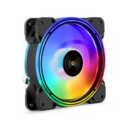  Вентилятор с подсветкой ExeGate EX12025HM3PM.FRGB.7O5CSU EX295963RUS 12В DC (120x120x25 мм, Hydraulic bearing (гидродинамический), 3pin+Molex) 