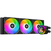  СВО ID-COOLING FX360 LCD LGA1851/1700/1200/115X/AM4/AM5 (TDP 350W, ARGB Fan and Pump, LCD Display, PWM, Triple Fan) 