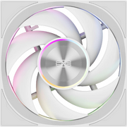  Кулер PcCooler F7 X120 ARGB WH (120x120x28mm, 4-pin PWM, 83CFM, 33.1dBA, 3000RPM, White) 