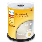  Диск CD-RW Philips CW7D2NB00/97 700Mb, 12х, Cake Box (100) 