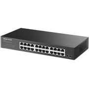  Коммутатор Mercusys MS124GS с 24 гигабитными портами для размещения на столе или в стойке 
