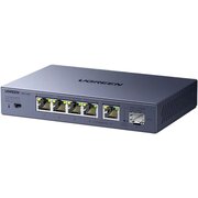  Коммутатор сетевой UGREEN CM753 (35048EU) 6-Port 5*Ethernet 2.5G 1*SFP 2.5G Ethernet Switch серый космос 