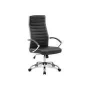  Кресло BRABIX Style EX-528 (531947) эко.кожа, черный/черный 