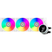  СВО PcCooler DA360 Pro ARGB Digital WH (300W, 360mm, LED temp., White, Fans 3x120mm, 75.8CFM, 33.7dBA, 2200RPM/ P) 