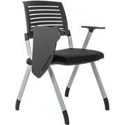  Стул Бюрократ X-Click-PP/black черный со столиком на ножках металл серый 