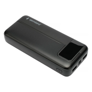  Портативный аккумулятор Gembird GPB-20Q 20000мАч, QC/PD, дисплей, черный 