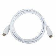  Кабель ACD ACD-DHHM2-18W HDMI 2.0, Golden Plated, 19m/19m, Белый, 1.8м 