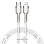  Кабель Baseus CATLJK-B02 Cafule Series Metal Data Cable Type-C to iP PD 20W 2m White 