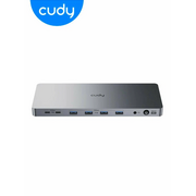  Док-станция Cudy CS700 13 в 1 для двух мониторов 4K с портом USB-C 10Гбит/с и блоком питания 150Вт 