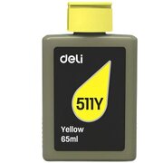  Чернила водорастворимые Deli 511Y-EA1 желтый 65мл 