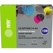  Чернила Cactus CS-EPT09C14-44 108 многоцветный набор 4x70мл для Epson Ecotank L8050/L18050 