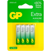  Батарейка GP Extra Alkaline 24AXA21-2CRSBC4 AAA (4шт) блистер 