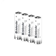  Батарейка солевая DEFENDER R6-4S АА Zinc (56036) шринк, 4шт 